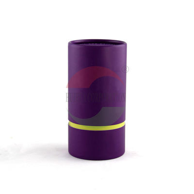 Purple Biodegradable Cardboard Paper Tube For Food / Gift Packing