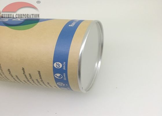 Paper Superfoods Muesli Tin Tube Packaging With Penny Lever Lid