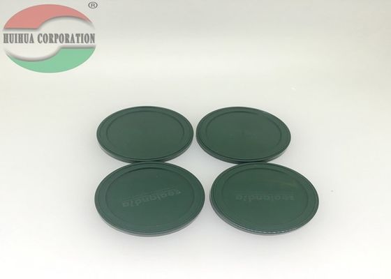 Custom Printed Metal Tin Can Plastic Lids with Embossed Logo For Food / Milk Powder