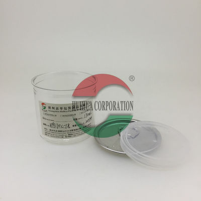 50ML Clear Plastic Cylinder , Transparent PET Easy Open Can with Alu Lid