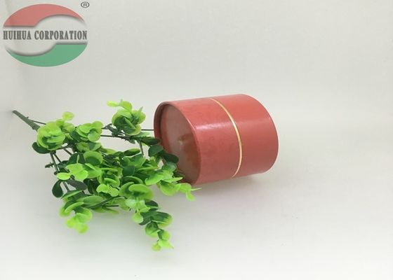 Cylinder Shape Red Paper Tube Packaging For Gift Cosmetic SGS FDA