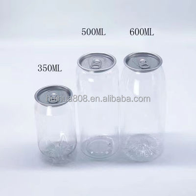 Food Grade Clear Plastic Juice Jars Plastic Soda Can