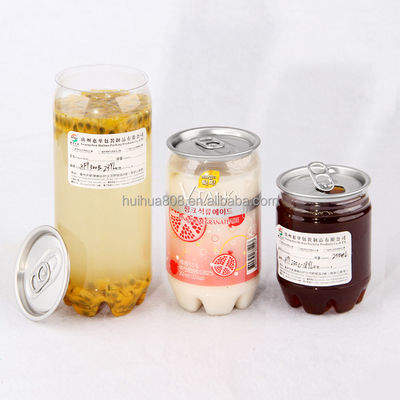 Food Grade Clear Plastic Juice Jars Plastic Soda Can