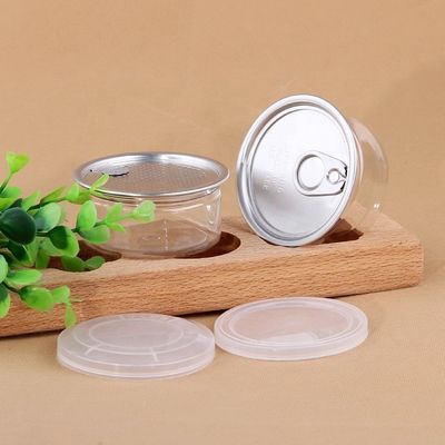Clear Pet Jars Plastic Container For Powder Nuts