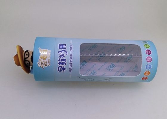 83mm Diameter Paper Cans Packaging With Clear PVC Window For Feeding Bottle / Custom Printed Paper Tubes