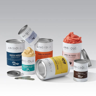 Eco-Friendly Round Paper Box Ice Cream Cardboard Paper Tube For Sustainable Packaging