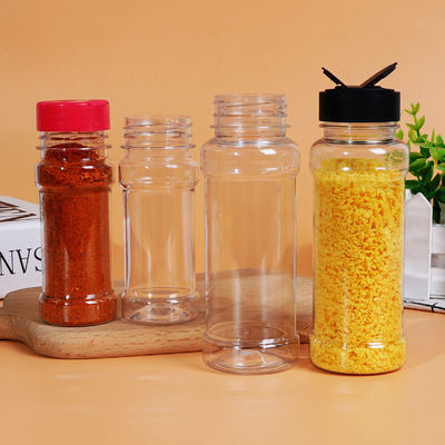 100ml 150ml 200ml 250ml 300ml 500ml Plastic Can PET Jar with Butterfly Lids for Seasoning