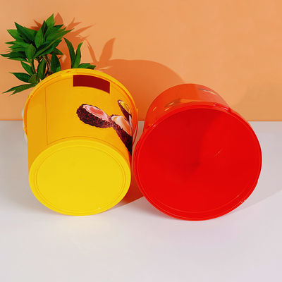 1L Plastic Bucket Handle Food Grade Bulk Decorative Christmas Gift Toy Package Mold Labeling for Ice Cream Biscuit Chocolate