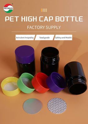 China Factory Customized Lucifugal Stronge PET Plastic Can for Candies Soft Sweets