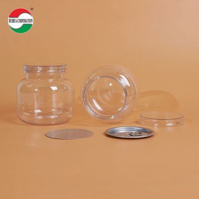 500ML PET Bottle Plastic Clear Cylinder Sealed Jar With Screw Lid HYP500-40g