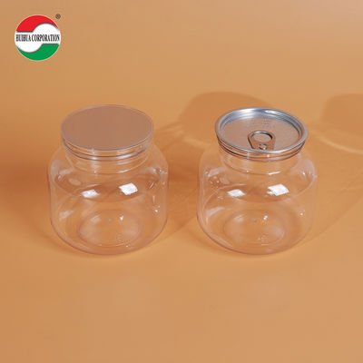 500ML PET Bottle Plastic Clear Cylinder Sealed Jar With Screw Lid HYP500-40g