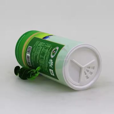 Biodegradable Kraft Paper Tube Custom Salt And Pepper Shaker For Seasoning Plastic Sifter Lid Packaging Disposable