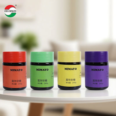360ML Clear PET Can For Soft Candy Dry Food Coffee Cosmetic Gift Suitable For Cookies Packaging