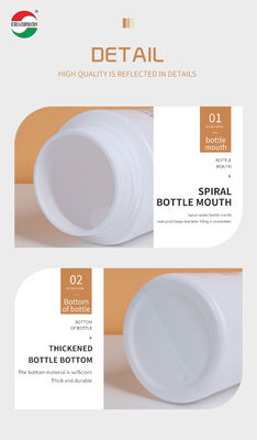 2000ML Clear Plastic Cylinder For HDPE Bottle Recyclable And Damp-Proof For Health Nutritional Products HMD2000-138