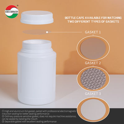 2000ML Clear Plastic Cylinder For HDPE Bottle Recyclable And Damp-Proof For Health Nutritional Products HMD2000-138