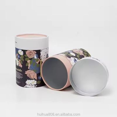 Food Grade Recyclable Kraft Paper Tube New Style Wine Cylinder Packaging for Cosmetic Craft Paper Cardboard Material Embossed