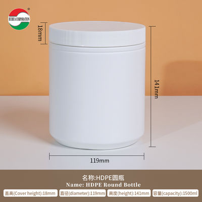 1500ML HDPE Bottle Eco-Friendly Material Food Grade Body Printing Custom Labels HMD1500-83