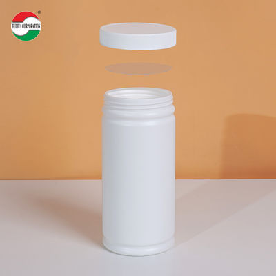 1000ML Clear Plastic Cylinder HDPE Bottle With Screw Lid For Health Products Packaging HMD1000-88 Eco-Friendly
