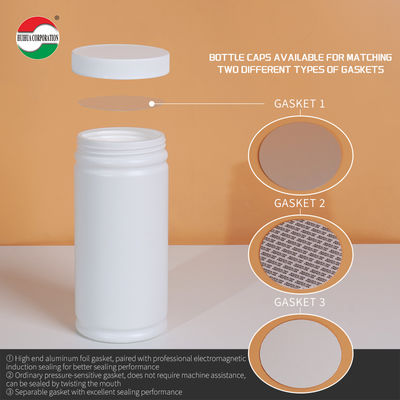 1000ML Clear Plastic Cylinder HDPE Bottle With Screw Lid For Health Products Packaging HMD1000-88 Eco-Friendly