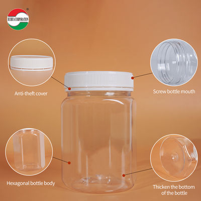 Food Grade PET Plastic Jar for Honey and Candy