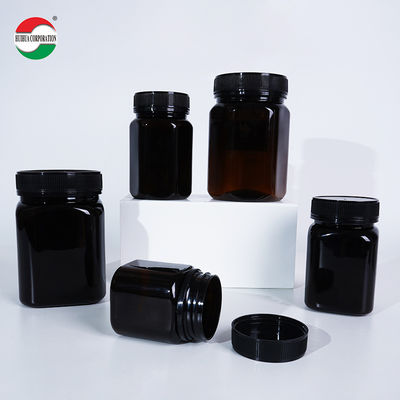Custom Clear PET Bottle with Screw Lid for Food Grade Packaging