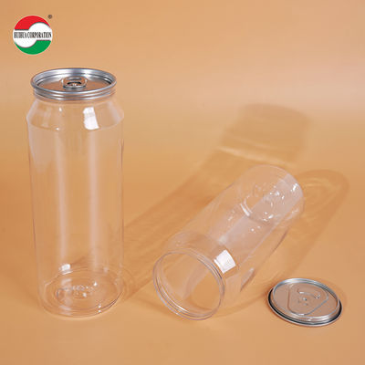 500ml Clear PET Beverage Can for Juice and Soft Drinks