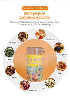 Low MOQ Good Airtight 1000ml 1500ml 1800ml PET Jar Plastic Can for Storage