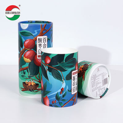 Empty Printed Biodegradable Wholesale Eco Friendly Recycled Round Kraft Cardboard Luxury Cylinder Custom Paper Tube Packaging