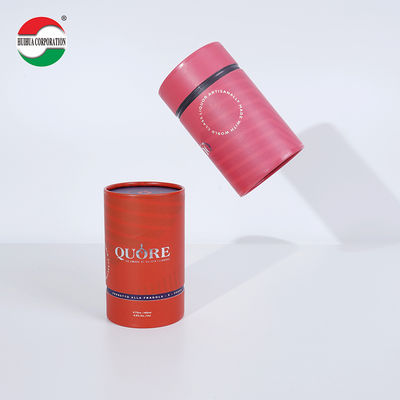Custom Design Recyclable Paper Tube Packaging For Perfume Skincare Cosmetic Candle Essential Oil Round Box Cylinder Container