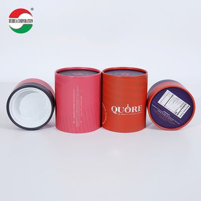 Custom Design Recyclable Paper Tube Packaging For Perfume Skincare Cosmetic Candle Essential Oil Round Box Cylinder Container