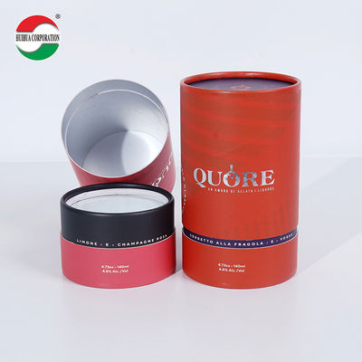Custom Design Recyclable Paper Tube Packaging For Perfume Skincare Cosmetic Candle Essential Oil Round Box Cylinder Container