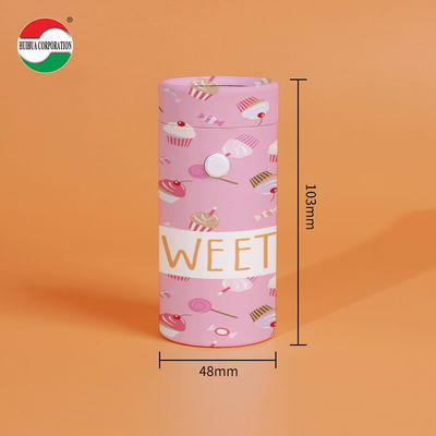 Custom Eco Friendly Biodegradable Childproof Resistant Packaging Round Cylinder Paper Tube With Child Lock
