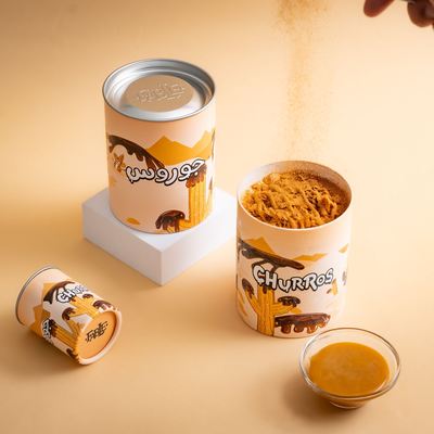 Ice Cream Paper Squeeze Tube Ice Cream Packaging Food Paper Tube With Tin Lid Ice Cream Paper Tube
