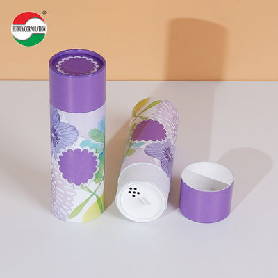Made in China Packaging Factory Kraft Paper Material White Cardboard Paper Tube Packaging for Powder with Small Hole Switch Cover