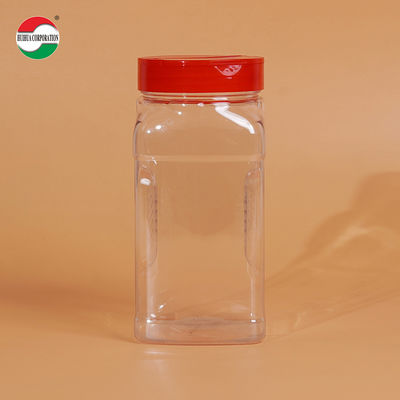 425ML Wholesale Sample Provided Plastic Spice Jars Bottles Containers With Red Black Lid Perfect For Storing Spice And Powders