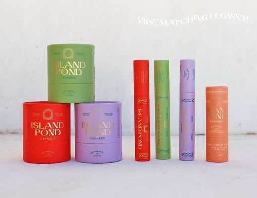 Black Kraft Paper Tube Cylindrical Packaging Box Brown/White Round Paperboard Tube
