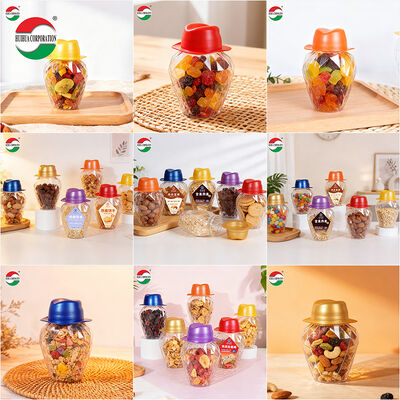 New Product Hat-Shaped Lid PET Can Plasticbottle Food Grade Wide Mouth Cans Hot Sale Factory Made