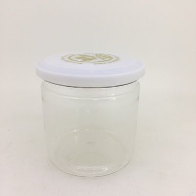 Air - Proof Clear Plastic Cylinder Containers For Canned Food , Beverage