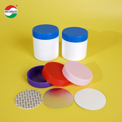 Custom Logo White HDPE Supplement Bottle Child Resistant Cap and Vitamin Capsule Medicine Bottle
