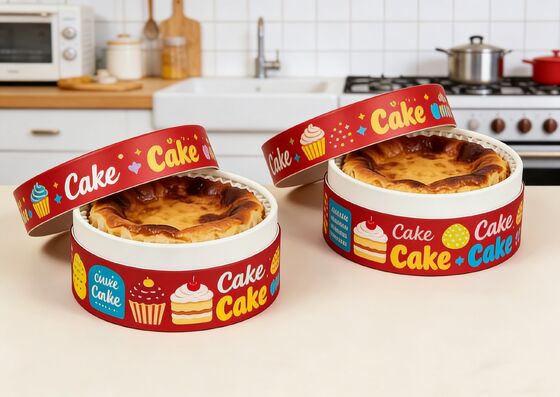Biodegradable Food Tube Packaging for Cake Dessert Cheesecake Kraft High Temperature Baking Paper Canister
