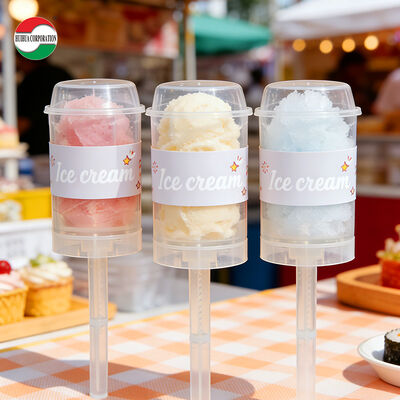 Customize PP Push Up Pop Sushi Plastic Cup Packaging