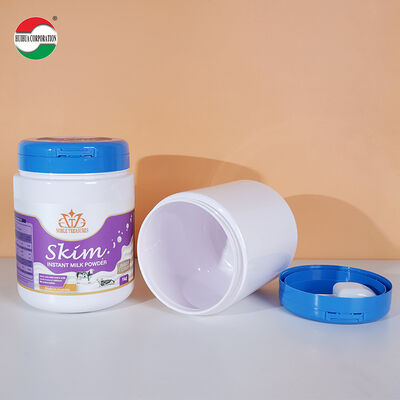 2600ML Food Grade Customized PET Jar Food Grade Vitamin Protein Milk Powder Container Spoon Shape