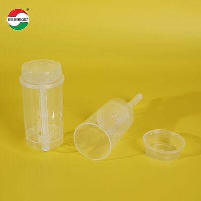 Food Grade Custom Push Pop Cake PET Tube Plastic Packaging Sushi Push Pop Container Cylinder Push Up Tube Packing
