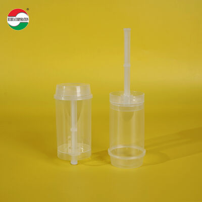 Food Grade Custom Push Pop Cake PET Tube Plastic Packaging Sushi Push Pop Container Cylinder Push Up Tube Packing