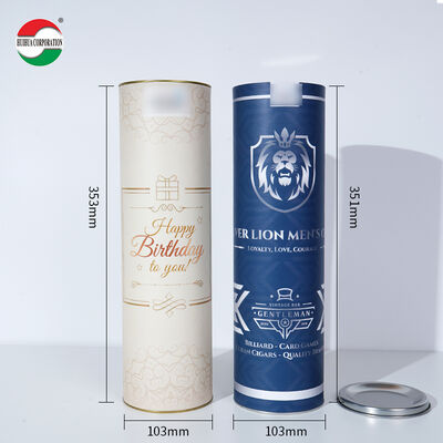 Loose Tea Airtight Easy to Tear off Collagen Protein Powder Cardboard Paper Can Spices Paper Composite Cans for Food