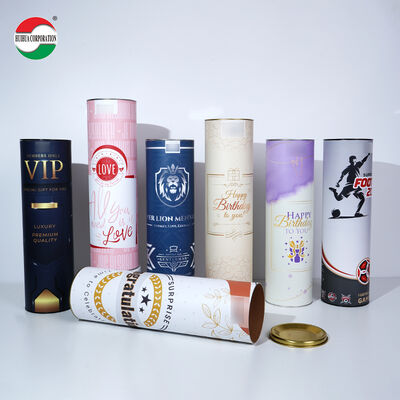 Loose Tea Airtight Easy to Tear off Collagen Protein Powder Cardboard Paper Can Spices Paper Composite Cans for Food