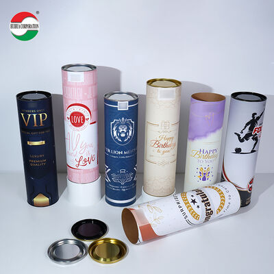 Loose Tea Airtight Easy to Tear off Collagen Protein Powder Cardboard Paper Can Spices Paper Composite Cans for Food