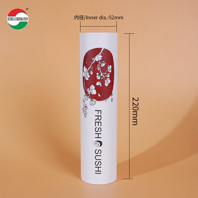 Food Grade Eco Friendly Sushi Paper Tube with Custom Logo Printed for Biodegradable Sushi Packaging