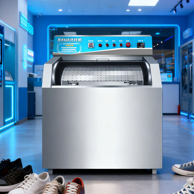 Automatic Shoe Cleaning Machine with UV Ozone Sterilization and Stainless Steel Material 1200W Rated Power