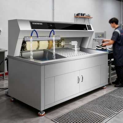 Commercial 3500W Semi-Automatic Shoes Wash Machine Stainless Steel with Sterilization Feature for Laundry Equipment